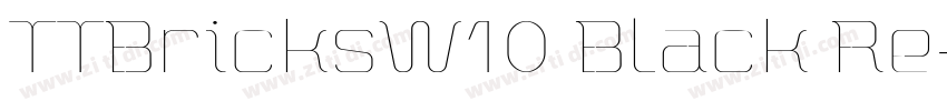 TTBricksW10 Black Re字体转换